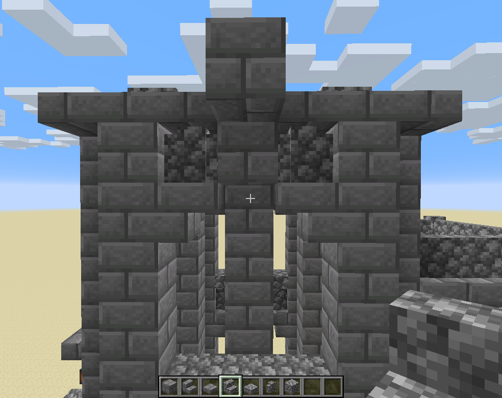 Minecraft建築レシピ 石レンガの塔 サバイバルで作れる まふみ
